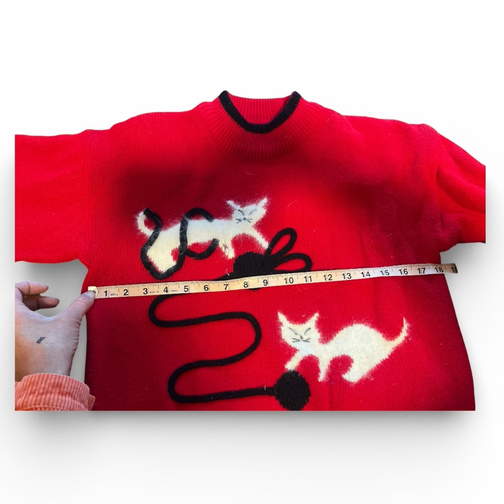 Red Cat Design Sweater - Picture 4 of 4